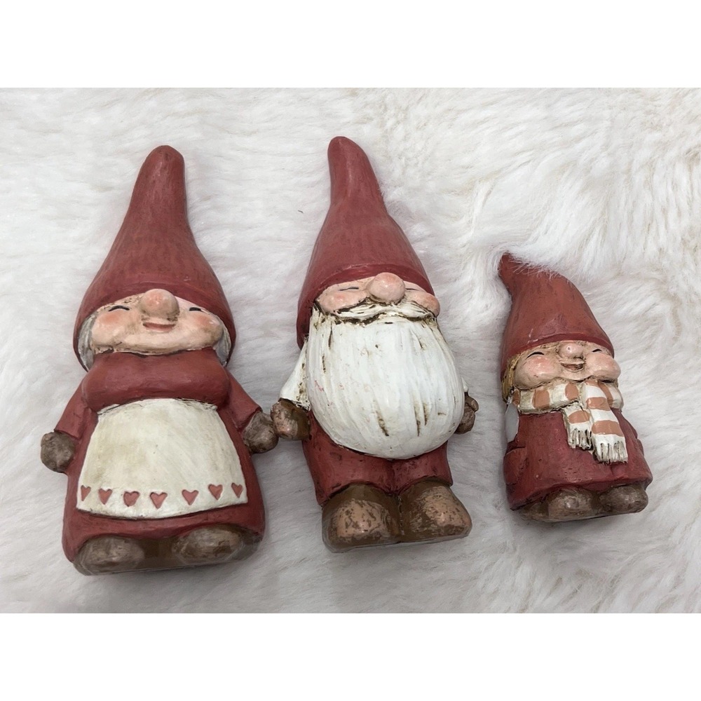 Naasgransgarden Sweden Santa High Hat Gnome Lot 3 Mom Dad Design Ruth Vetter